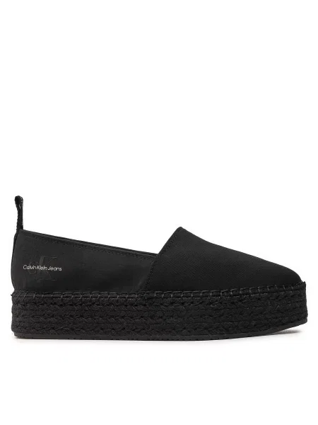 Espadrilės Calvin Klein Jeans Platform Espadrille Mix Ml Mtl juoda