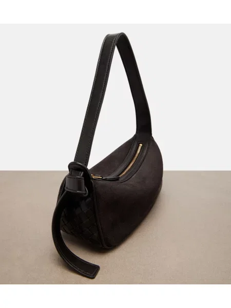 Torbica Bottega Veneta iz semiša rjava