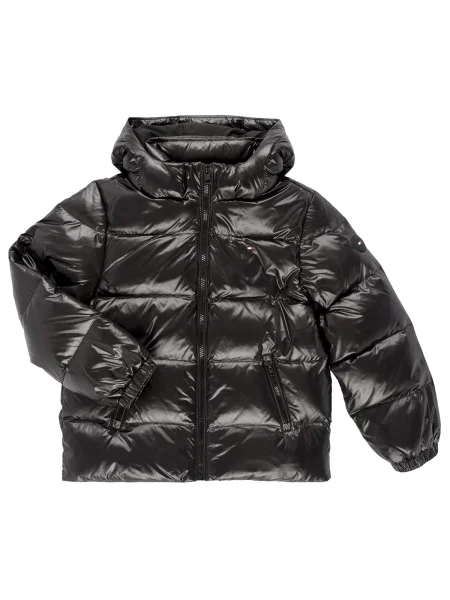 Geacă cu puf copii Tommy Hilfiger negru
