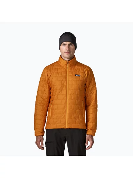 Geacă izolată pentru bărbați Patagonia Nano Puff autumn orange portocaliu