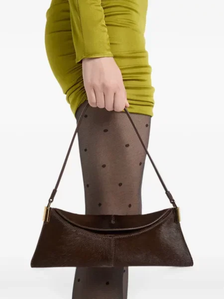 Geantă Balmain din piele maro