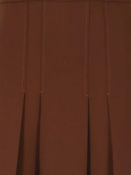 Cu centură fustă midi Semicouture maro
