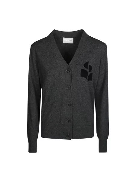 Jeansy Isabel Marant Etoile z krepy czarne