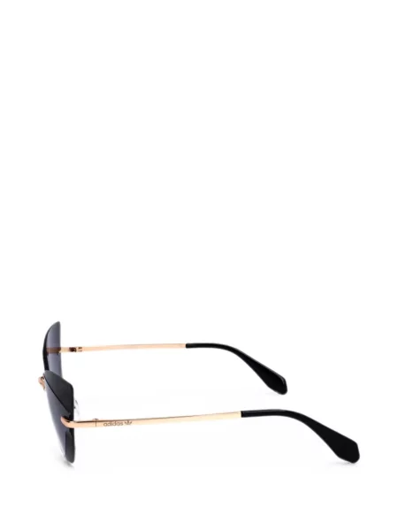 Ochelari de soare Adidas cu imprimeu geometric cu autograf alb