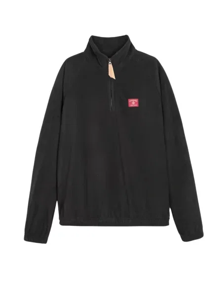 Copenhagen Legacy Pulovere sport Polar Fleece Half Zip Blouse Anthracite metalic gri