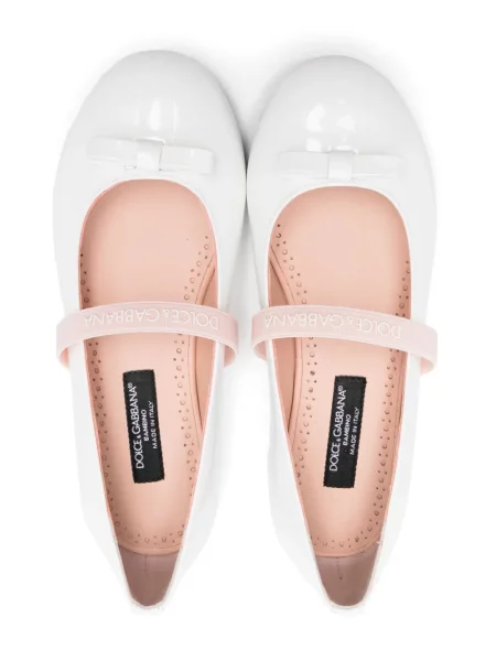 Balerinki dziecięce Dolce And Gabbana białe