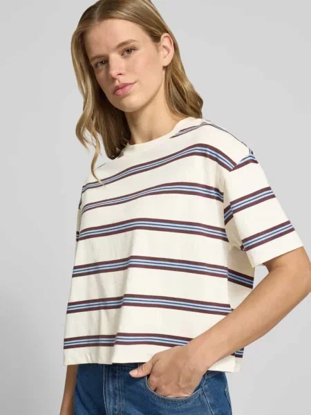 Męski t-shirt o kroju regular fit z czystej bawełny Marc O'polo Denim biała