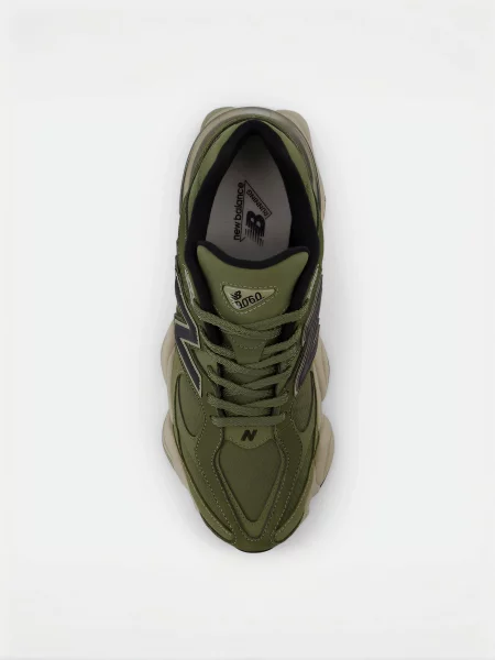 Кожаные повседневные кроссовки New Balance 990 зеленые