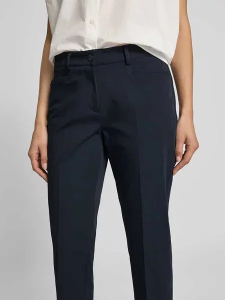 Spodnie materiałowe o kroju slim fit w kant model ‘KATHREEN’ Cambio