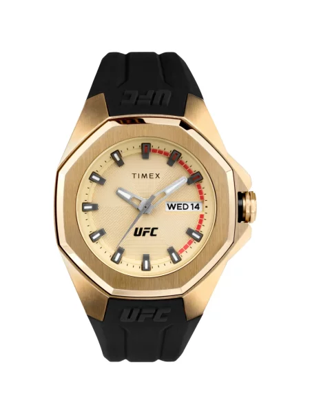 Lniany zegarek Timex czarny