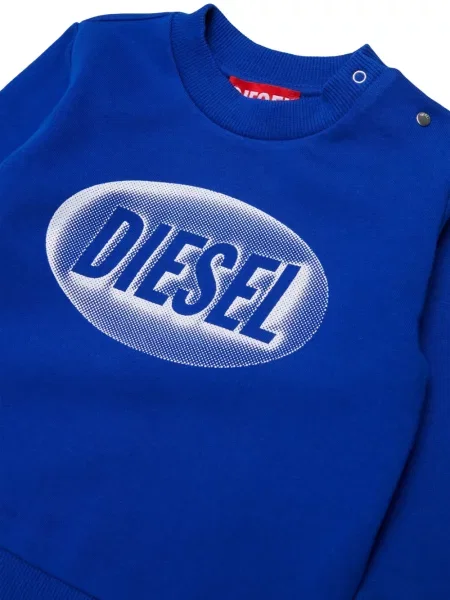 Bluza z kapturem dziecięca Diesel niebieska