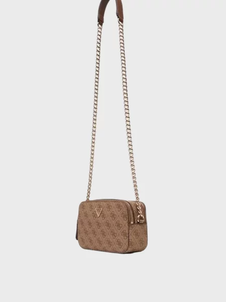 Сумка Guess з принтом бежева