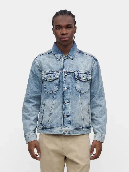 Pepe Jeans Prechodná bunda ALBION denim modrá