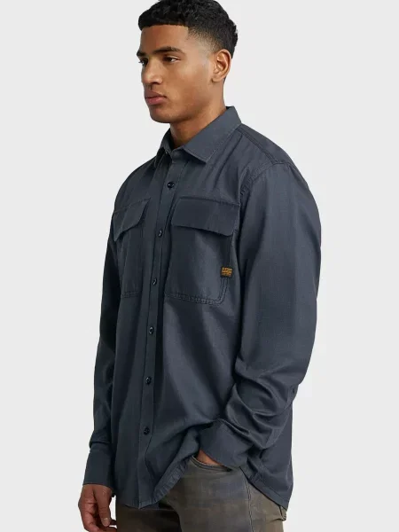 Рубашка G-star Raw синяя