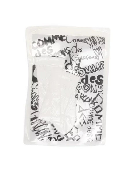 Șosete Comme Des Garçons cu autograf alb