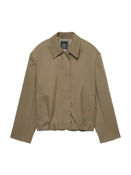 Pull&Bear Geacă de primăvară-toamnă cămilă maro