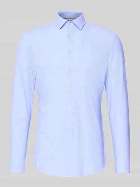 Koszula biznesowa o kroju super slim fit z kołnierzykiem typu kent Jake*s błękitna