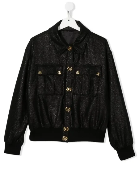 Kurtka bomber dziecięcy Balmain czarny