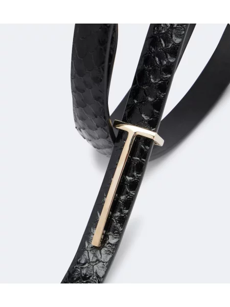 Cu centură curea Tom Ford din piele negru