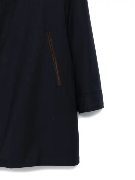 Palton Manzoni 24 de catifea albastru