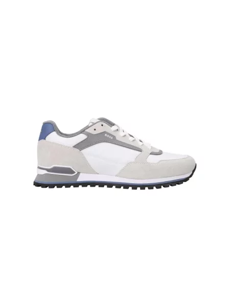 Sneakersy Boss zamszowe białe
