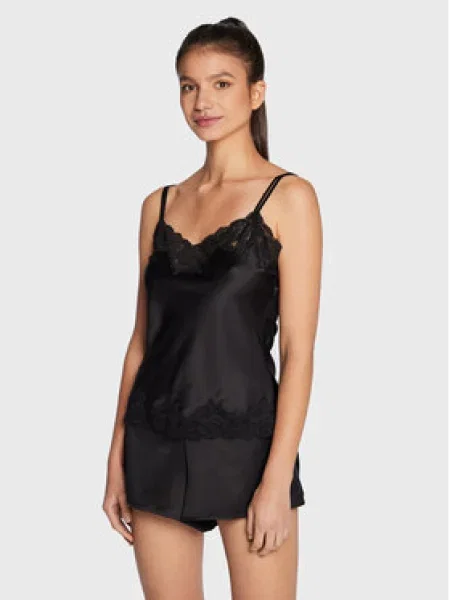 Pyžamo Lauren Ralph Lauren čierna
