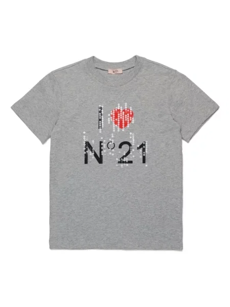 Koszulka dziecięca N°21 szara
