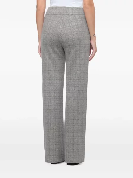 Pantaloni D.exterior în carouri gri