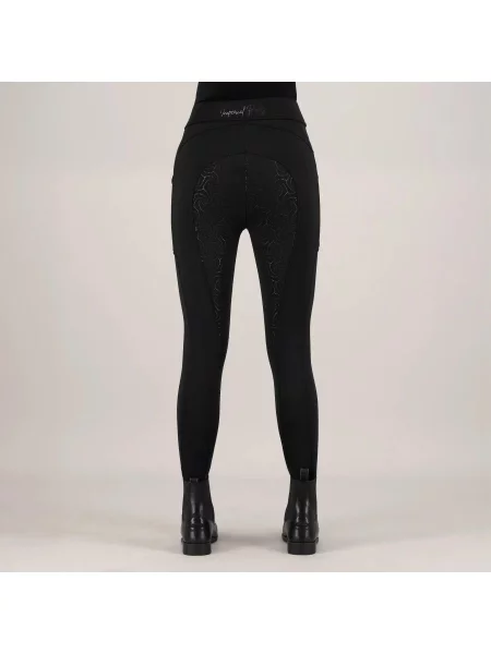Legginsy jeździeckie z pełną przyczepnością Imperial Riding Teddy czarne