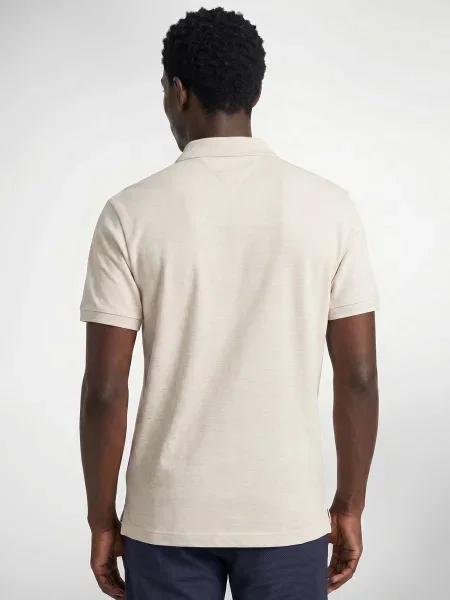 Tricou polo Tommy Hilfiger bej