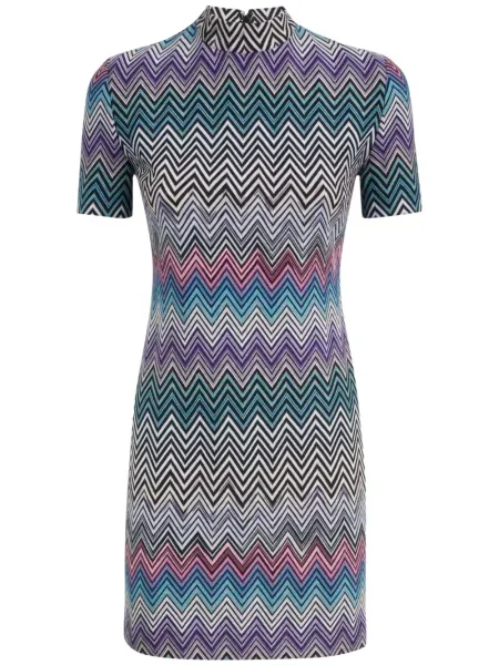 Rochie mini Missoni scurtă de costum verde
