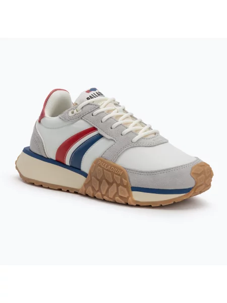 Кросівки Palladium Troop Runner Flame white/ chili/ blue білі
