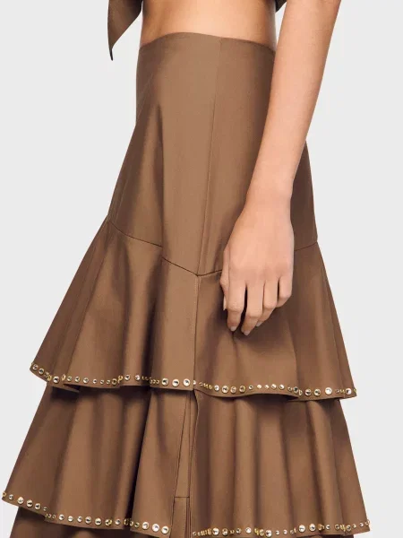 Спідниця Sandro коричнева