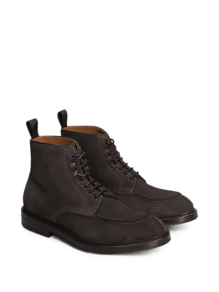 Botine Green George din piele de căprioară verde