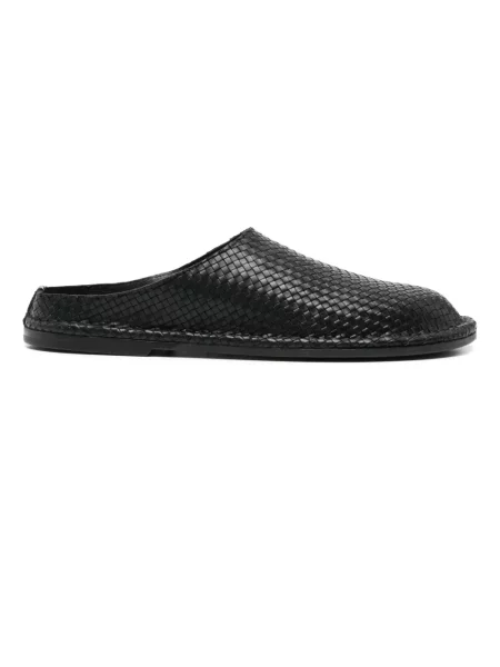 Papuci de casă Buttero din piele negru
