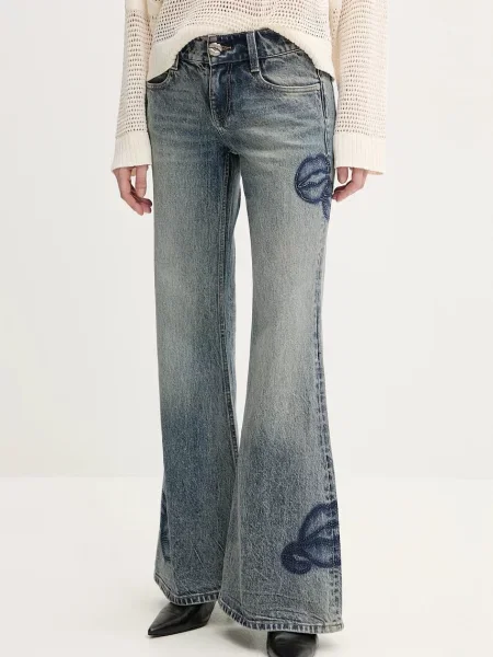 Дънки Miss Sixty с висока талия синьо