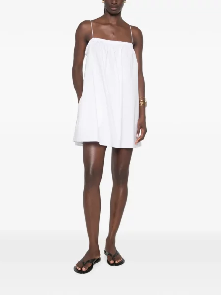 Rochie mini Matteau cu volane alb