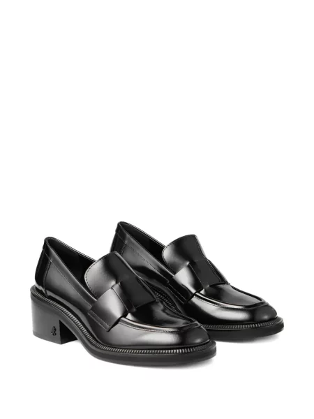 Кожени лоуфъри Jimmy Choo черно