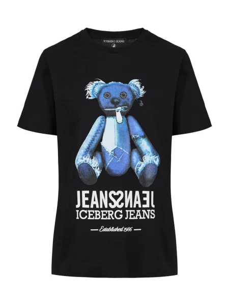 Tricou Iceberg cu imagine negru