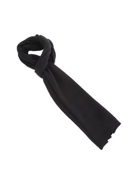 Szal Moschino wełniana z logo czarna