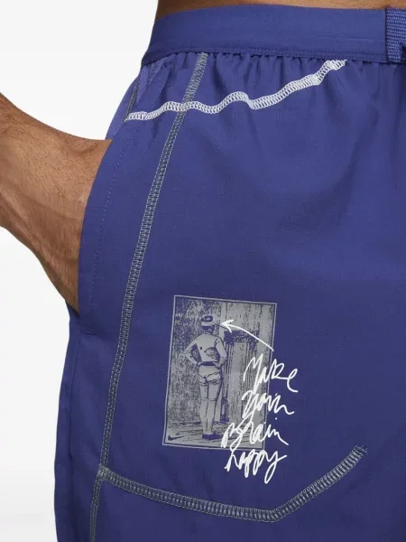 Oboustranné běžecké kraťasy Nike jersey zelené