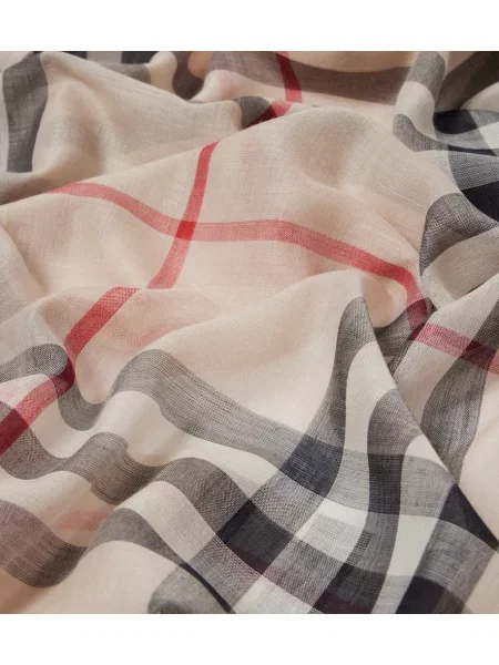 Fular Burberry de lână în carouri