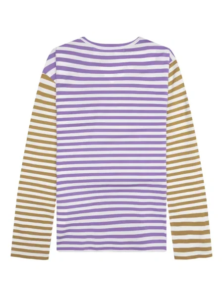 Tricou Comme Des Garcons Play cu dungi alb
