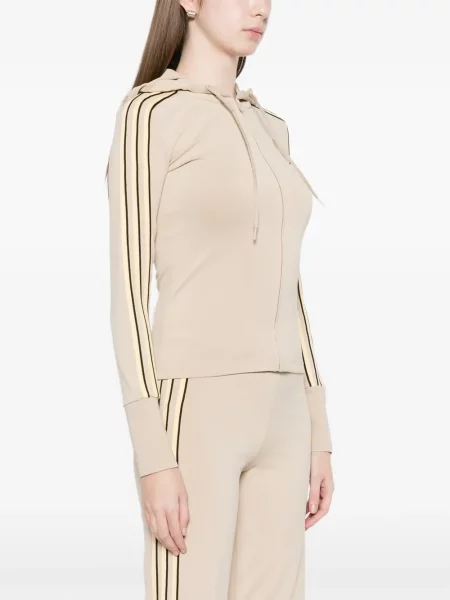 Haftowana podkoszulka Adidas na ramiączkach do biegania brązowa