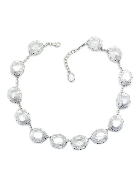 Colier Jennifer Gibson Jewellery de cristal argintiu
