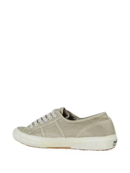 Sneakerși Superga cu șireturi din dantelă