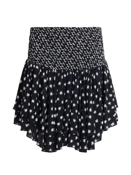 Spódnica mini Donde Esteban z falbankami czarna