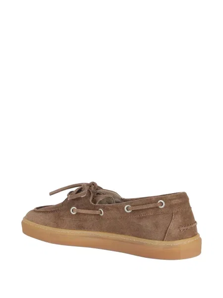 Loafers Copenhagen Studios με κορδόνια σουέντ καφέ