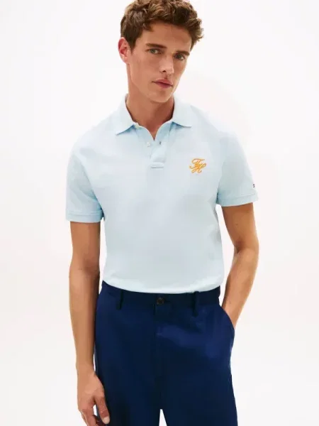 Tommy Hilfiger Tenisz póló világoskék