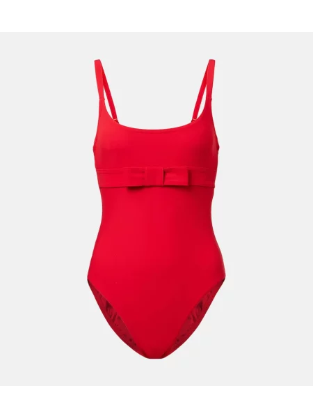 Strój kąpielowy Karla Colletto z kokardką czerwony